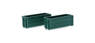 Herpa 053082-007 - H0 - Abrollmulden - moosgrün (2 Stück)
